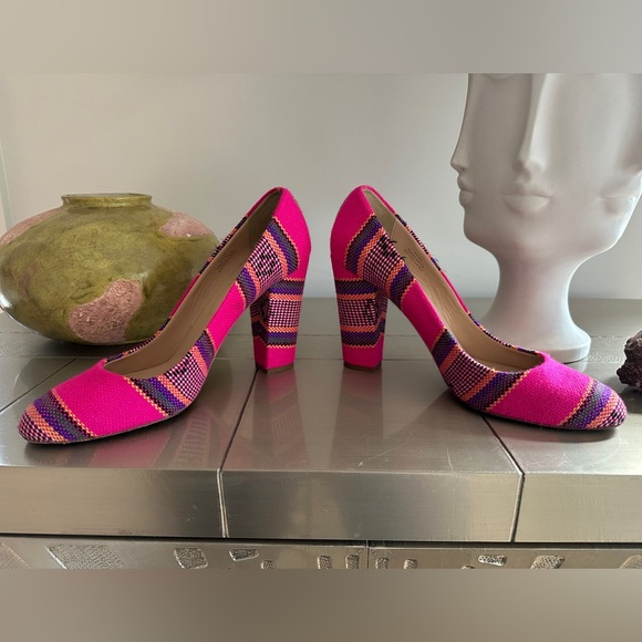 J. Crew Collection Blakely Summer Stripe Pumps - Picture 10 of 13